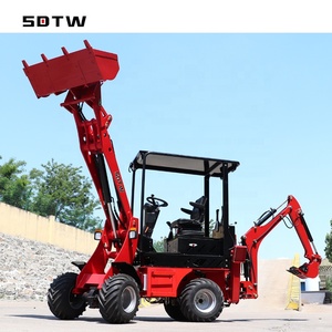 รถตักดิน4x4ล้อลากรถตักขนาดเล็กแบบรถ<span class=keywords><strong>แบค</strong></span><span class=keywords><strong>โฮ</strong></span>ผลิตในจีน - Product Image 2