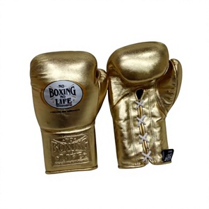 Gants de boxe MMA professionnels en cuir véritable, antidérapants, respirants, style mexicain, pour entraînement et sparring, No Boxing No Life - Product Image 1