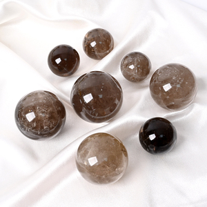 Wholesale Natural Stones and <b>Crystals</b> <b>Ball</b> Green Smoky Quartz Sphere <b>Crystal</b> Decoration for Healing - Product Image 3
