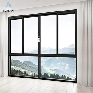 <span class=keywords><strong>Finestre</strong></span> Scorrevoli Yuantai in <span class=keywords><strong>PVC</strong></span>/UPVC con Doppio Vetro Temperato e Design a Griglia, Economiche per la Casa - Product Image 1