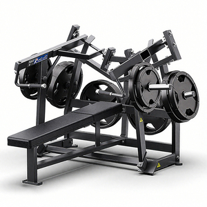 Equipo de Fitness comercial para gimnasio, entrenamiento de fuerza, ejercicio, placa de construcción muscular, <span class=keywords><strong>prensa</strong></span> de Banco Horizontal isolateral cargada - Product Image 1