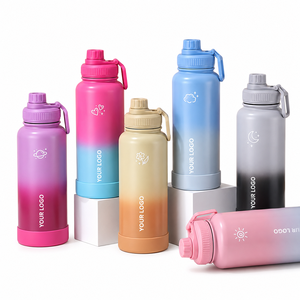 Stainless Steel Insulated Drink <b>Bottle</b> with Carry Loop Custom Printed Sports <b>Bottle</b> for Travel - Product Image 2