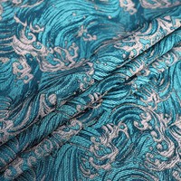 haute densité nylon ondulé brocart jacquard tissu de luxe bricolage tissu échantillon gratuit soie jacquard brocart tissu