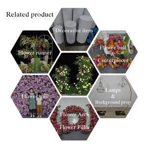 Arche florale haut de gamme réaliste en soie verte et rose mélangée, élégante et luxueuse, pour la décoration de lieux de mariage, idéale pour la rentrée scolaire, écologique - Product Image 5