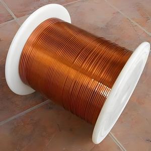 Fil de cuivre émaillé nu rouge haute pureté 99,99 %, formes plates/rondes, 18-26 AWG, indice de protection IP65, tension 600 V, fabricant chinois - Product Image 1