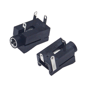 PJ-302B ช่องเสียบแจ็คเสียงสเตอริโอขนาด 3.5 มม., แบบติดตั้ง DIP แนวตั้ง 3 ขา, ตัวเรือนพลาสติกพร้อมหน้าสัมผัสทองเหลืองภายใน - Product Image 3