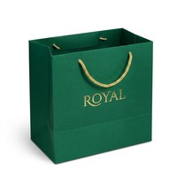 Sacs cadeaux en papier élégants avec poignées torsadées, sacs de shopping de luxe personnalisés pour boutiques, mariages, bijoux et fournitures de fête