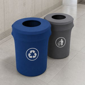 Custom Logo Trash Can Cover Stretch Fabric Garbage Bin Cover for Promotional Events Hotels and Distributors - Product Image 1