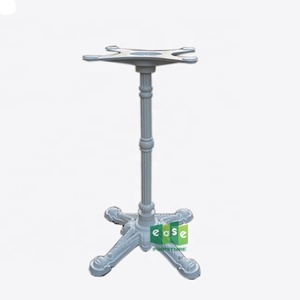 (E9601) Bases de Mesa de Bistró de Hierro Fundido con Recubrimiento de Polvo Negro para Restaurante - Product Image 3