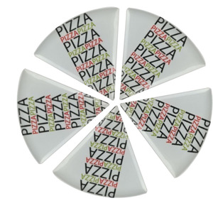 Plateau à <span class=keywords><strong>pizza</strong></span> en mélamine triangle et plat à pia avec design personnalisé - Product Image 5