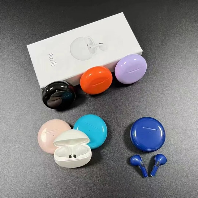 Factory TWS Pro6 PRO 6 Wireless Headphone Mini Smart Earphones In-Ear Headphones Waterproof Sports Wireless Earbuds Pro 6 Tws
