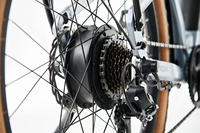 Kit de conversion de vélo électrique 48V 350W avec moteur moyeu CC sans balais, kit complet, frein à disque, accélérateur demi-poignée, propulsion arrière, batterie pour vélo