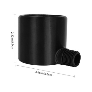 Soffione Doccia da Uomo Nero Opaco Rotondo Regolabile a Parete 1 Livello Design Moderno - Product Image 1