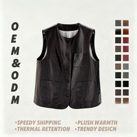 Gilet classique en cuir véritable vintage imperméable pour femme, de haute qualité, idéal pour le quotidien et les trajets professionnels