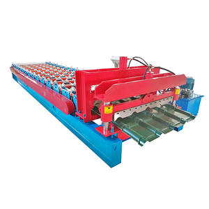 1044 Sırlı Metal Çatı Kaplama Rulo Şekillendirme Makinesi Satılık - Product Image 3