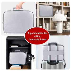 Xách Tay Bền Chống Cháy Silicone Tráng Vải Tiền Tài Liệu Tập Tin Túi Xách Không Thấm Nước Lưu Trữ An Toàn Tiền Mặt Pháp Lý Tài Liệu - Product Image 6