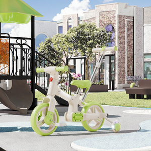 High Quality Kids Ride-on Tricycle 4-in-1 <strong>Stroller</strong> Factory Sale Folding Baby <strong>Trike</strong> with Push Handle for Children - Product Image 3
