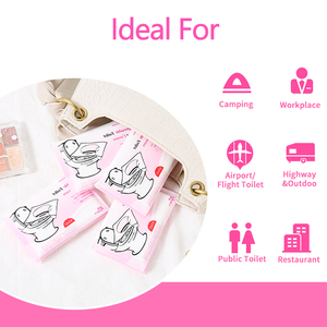 Pack de voyage OEM 10 feuilles 16 g Couvre-siège de toilette jetable en papier de pâte à papier pour l'apprentissage de la propreté des enfants - Product Image 5
