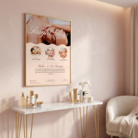Impression personnalisée de flyers de spa de haute qualité, finition brillante, brochure promotionnelle pour salon de beauté, petit MOQ