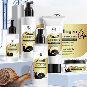 Hot Selling Skincare Products Snail Mucin Collagen Anti-aging <b>Face</b> Cleanser <b>Serum</b> Facial Moisturizer Cream Skin Care Set - Product Image 4
