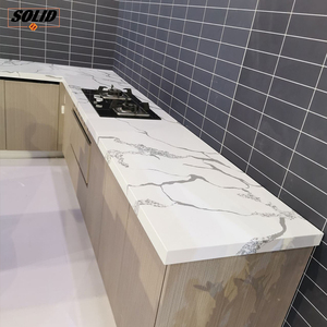 <span class=keywords><strong>Encimera</strong></span> de cocina de piedra de cuarzo artificial de lujo <span class=keywords><strong>encimera</strong></span> de color mármol de piedra de <span class=keywords><strong>resina</strong></span> de superficie sólida - Product Image 1