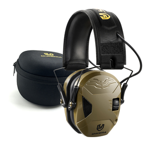 Casque de tir électronique tactique extérieur pistolet Anti-bruit casque Impact amplification du son <span class=keywords><strong>protecteur</strong></span> <span class=keywords><strong>auditif</strong></span> avec étui - Product Image 1