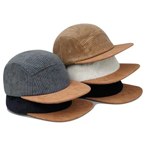 Panel snap arka kapak kadife snapback beyzbol şapkası kap şapka ayarlanabilir snapback şoför şapkası kapaklar