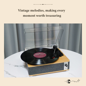 Lecteur de disques vinyles LP HiFi TR109, vente chaude aux États-Unis, innovant, portable, 33/<span class=keywords><strong>45</strong></span>/78 <span class=keywords><strong>tours</strong></span>, type-C 5.0+BT, son HiFi, revêtement en tissu, compact - Product Image 2