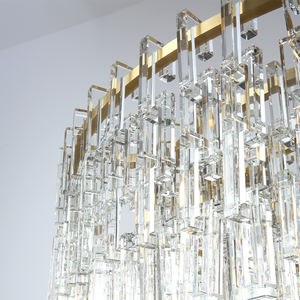 Lámpara de Araña Acrílica de Estilo Nórdico Simple, Diseño Moderno para Vestíbulo de Hotel, Sala de Estar, Escalera, Techo Alto, Lámpara de Lujo - Product Image 3