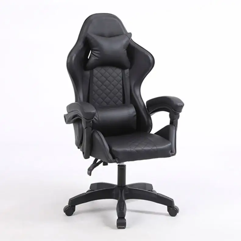 Yüksek kalite PVC deri oyun sandalyesi, ofis yarış Modern stil ayarlanabilir döner bilgisayar yarış oyun sandalyesi