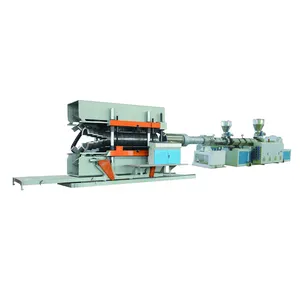 HDPE PP PVC Vertical Type Double Wall Corrugated Plastic Pipe Production Line