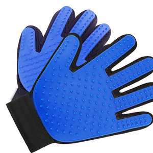 <b>Pet</b> Grooming Gloves Silicone Massage Mitt For Dog Hair Removal Bathing Care - Product Image 1