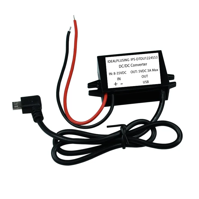 12 V 24 V Daya dengan USB Output 5 V 3A 15 W