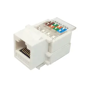 Prises ethernet RJ45 UTP, 2 pièces, pour keystone, Cat6A/Cat6/Cat5E