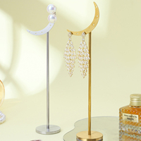 Présentoir à bijoux en métal pour boucles d'oreilles, colliers, bracelets, pendentifs – Idéal pour comptoir et vitrine