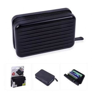 Portefeuille fin en aluminium ABS avec blocage RFID, porte-cartes de crédit, logo personnalisé gravé au laser, cadeau promotionnel, cadeau d'entreprise pour hommes - Product Image 4