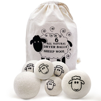 Boules de séchage en laine faites à la main Assouplissant écologique à séchage rapide Taille XL 7cm de diamètre pour machine à laver Boule à linge et disques