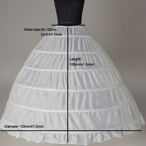 महिलाओं की इलास्टिक हाफ स्लिप क्रेनिन 6 हूप्स वेडिंग बॉल गाउन और ब्राइडल ड्रेस एक्सेसरीज - Product Image 4