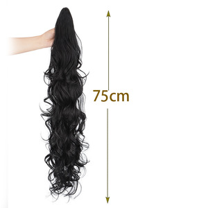 Nuevo Estilo de Cola de Caballo Larga con Ondas Profundas Sintéticas para Mujer, Extensión de Cabello con Clip, Postizo de Cola de Caballo - Product Image 3