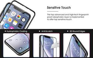 2 Pack <span class=keywords><strong>3</strong></span> Pack 3D Explosion Proof Gehärtetes Glas Film Screen Protector für iphone 11 XR mit Applikator Rahmen - Product Image 5