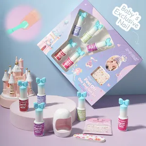 Peel Off One Step Gel Set Nagels Polish Color Gratis Schadelijke Ingrediënten Weken Van Uv Nagellak Voor Kinderen