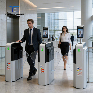 자동 속도 통제 차선 회전식 게이트 시스템, 맞춤형 크기, LED 장착, 바코드 리더기, 식별 기능, 플랩 턴스타일, IP68 - Product Image 4