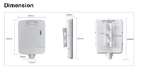 Switch PoE Gigabit de 8 Puertos para Exteriores, IP65 Impermeable, con Uplink Gigabit de 96W