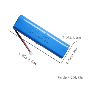 גרמאני italy france uk netherlands מקור אנרגיה חדש 22.2v 3200mah <span class=keywords><strong>18650</strong></span> ליתיום יון סוללה ראשית סוללה חשמלית גלילית - Product Image 2
