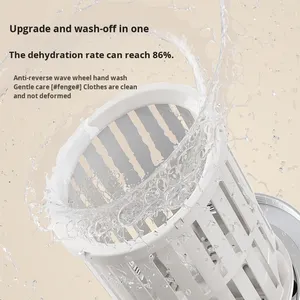 <span class=keywords><strong>Mini</strong></span> Lave-linge <span class=keywords><strong>Portable</strong></span> Rechargeable Turbo avec Écran Tactile et Essorage Intégré pour Sous-vêtements, Chaussettes, Dortoir, Voyage et Maison - Product Image 4