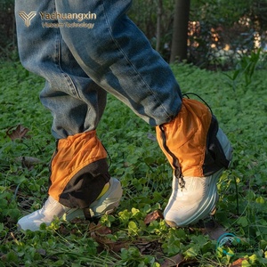 Polainas de Senderismo Portátiles de Nailon, Color Naranja y Negro, Malla Impermeable, Protector de Pies para Invierno y Actividades al Aire Libre, 1 Paquete - Product Image 6