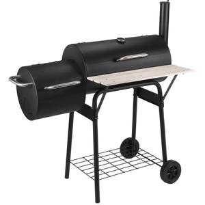 Grand <span class=keywords><strong>Barbecue</strong></span> à charbon de bois <span class=keywords><strong>en</strong></span> acier moulé <span class=keywords><strong>Barbecue</strong></span> à granulés de <span class=keywords><strong>fumoir</strong></span> décalé avec table pliante - Product Image 6