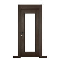 Portes d'intérieur en WPC au design moderne, panneau creux en couleur naturelle, vendu en usine, vente chaude par extrusion