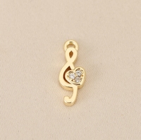 Accessoires décoratifs DIY pour instruments de musique avec incrustations de pierres de zirconium - Violon, Piano, Note de musique