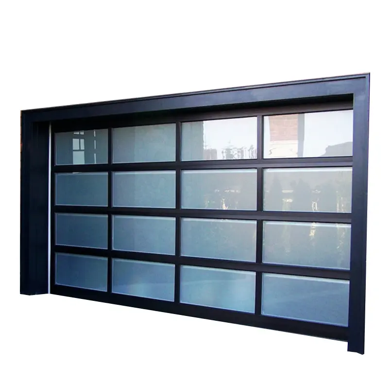 Ucuz fiyat yüksek kalite otomatik alüminyum cam garaj kapısı